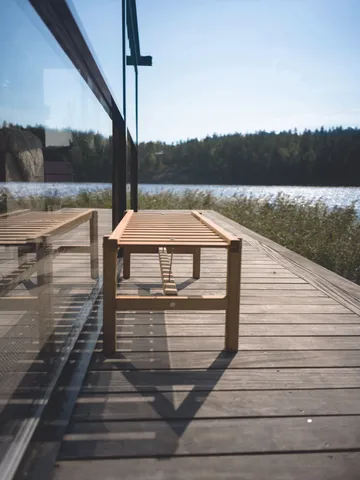 Ławka 45 - Teak, 135 cm - Fri Form