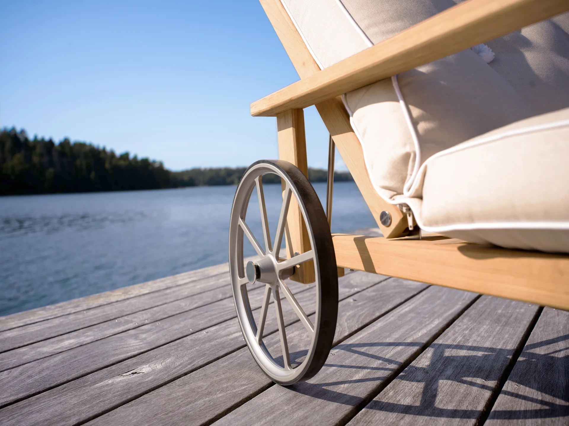 Leżak 31, Teak, 78x171 cm Fri Form