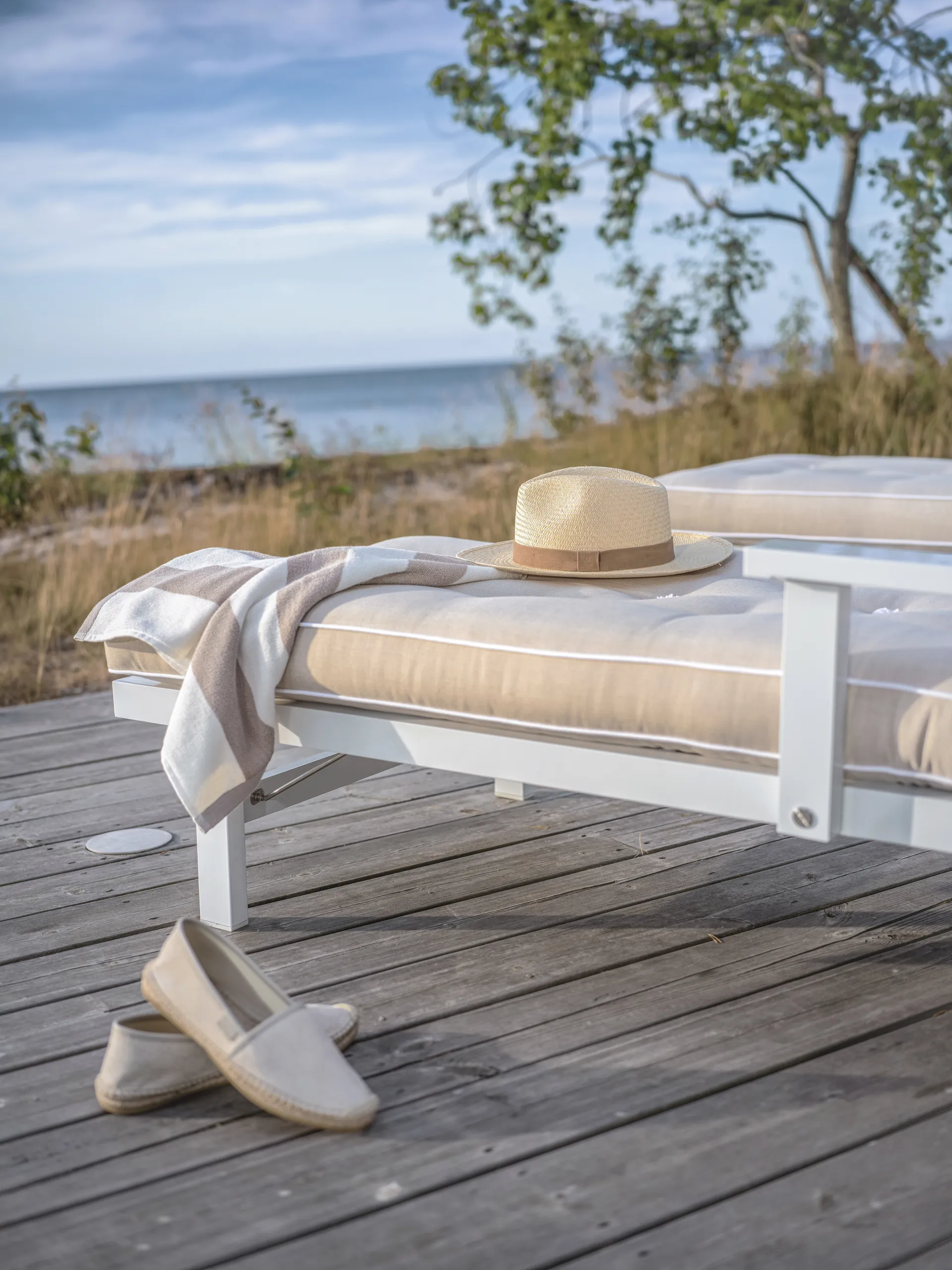 Leżak 31, White, 79×174 cm Fri Form