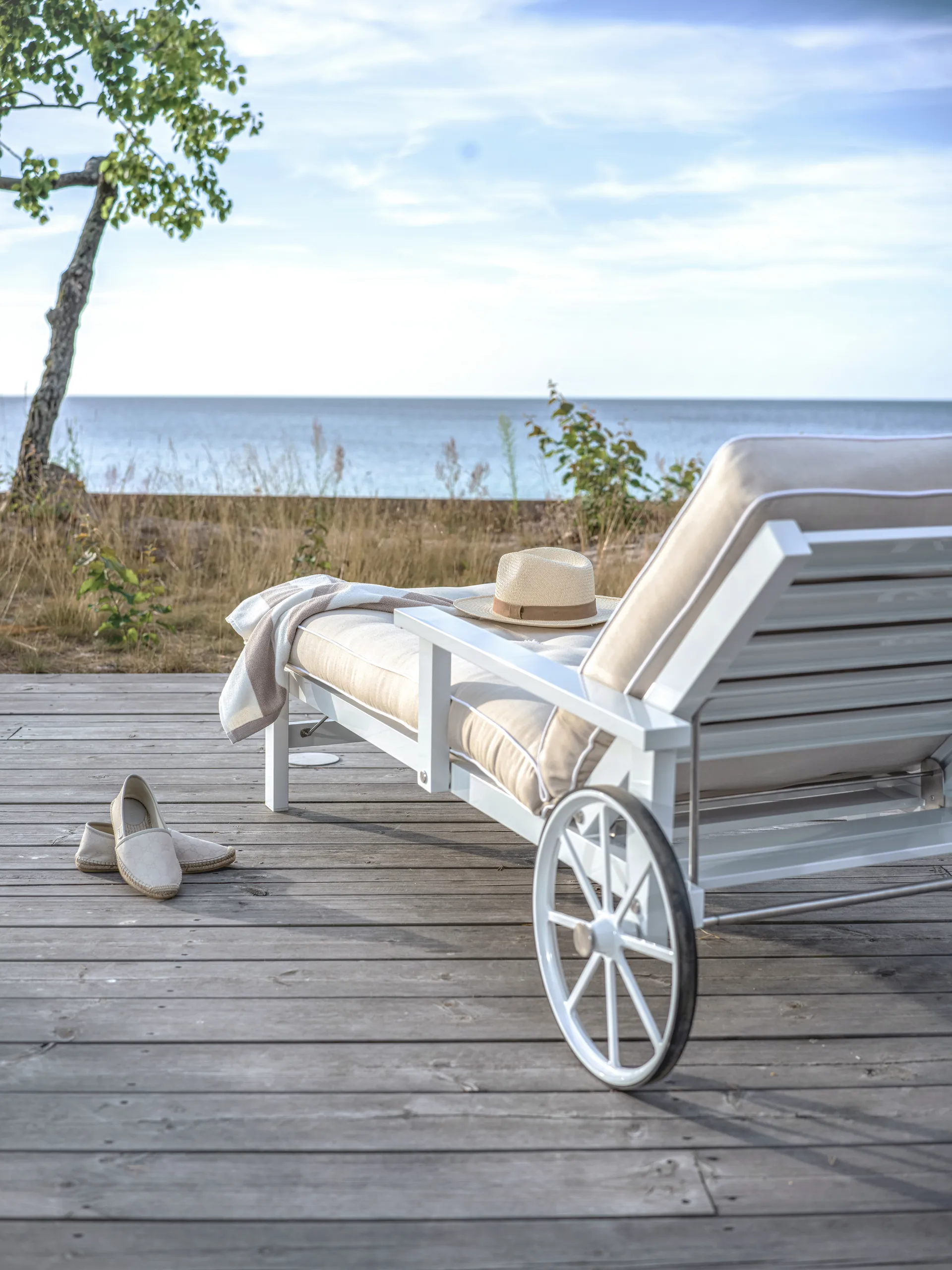 Leżak 31, White, 79×174 cm Fri Form