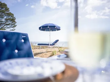 Parasol 90 - Navy blue, Ø220 cm - Fri Form