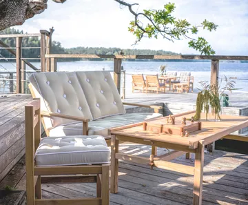 Stół 63 - Teak, 150×73×51 cm - Fri Form