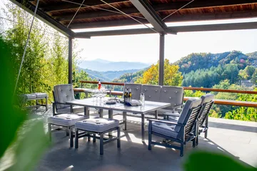 Stół 65 - Grey, 124×122×72 cm - Fri Form