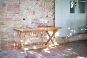 Stolik 60 - Teak, 59x94 cm - Fri Form