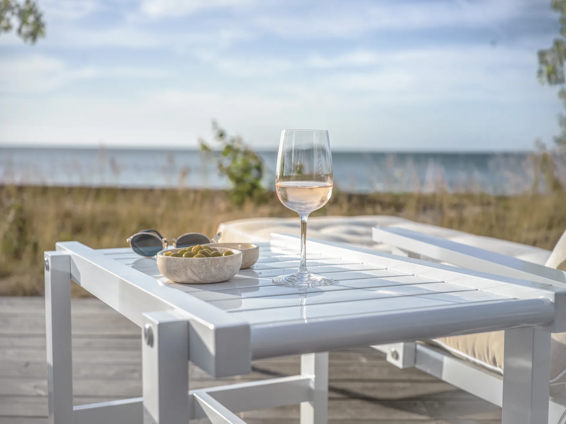 Stolik na kółkach 49, White, 50×46 cm Fri Form