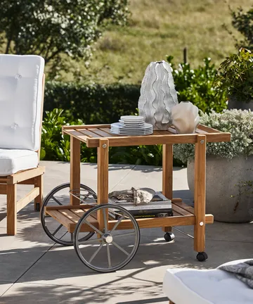 Wózek serwisowy 14 - Teak - Fri Form