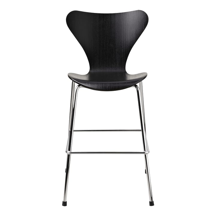 3177 Krzesło Series 7 Junior chrom, Black Fritz Hansen
