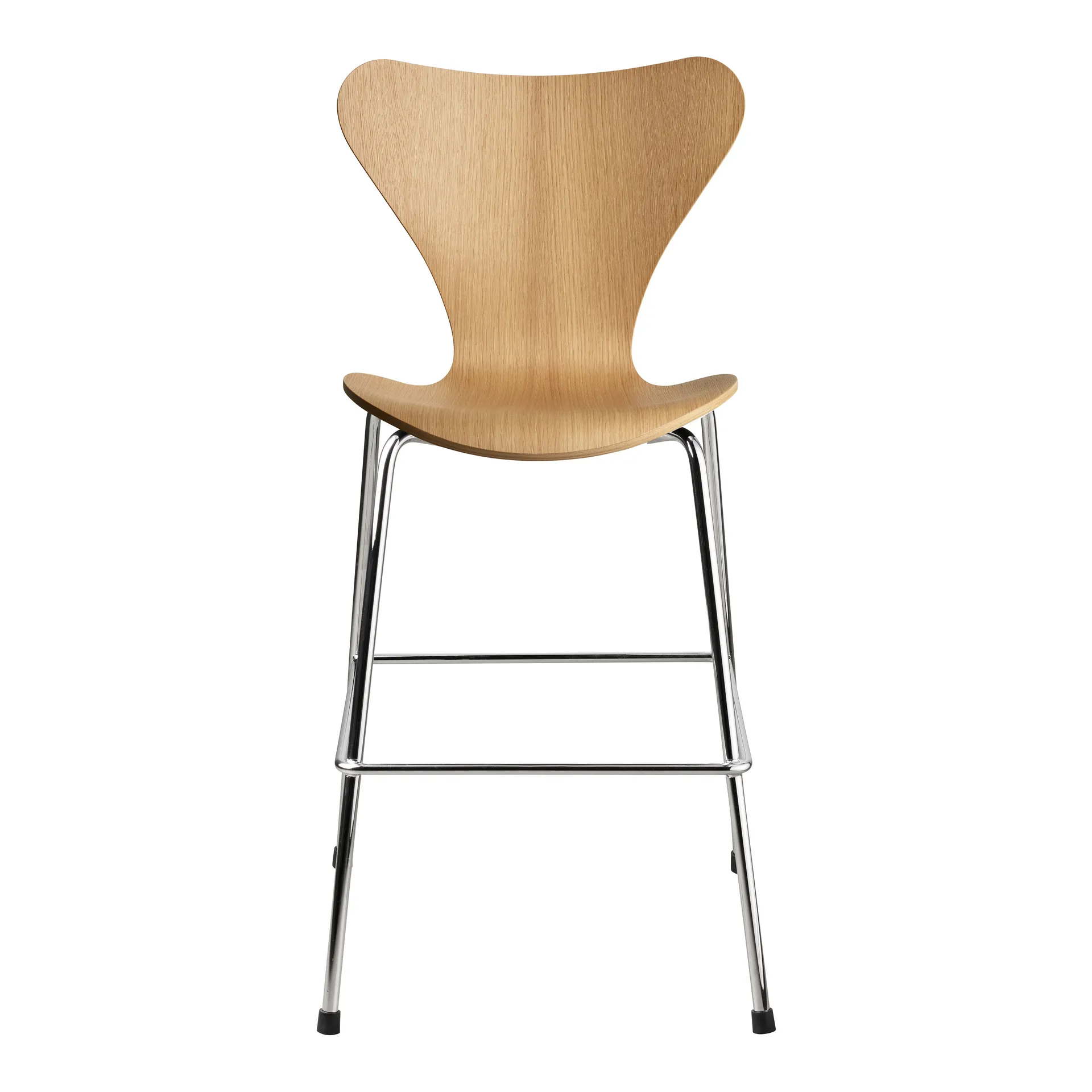 3177 Krzesło Series 7 Junior chrom, Lacquered oak veneer Fritz Hansen