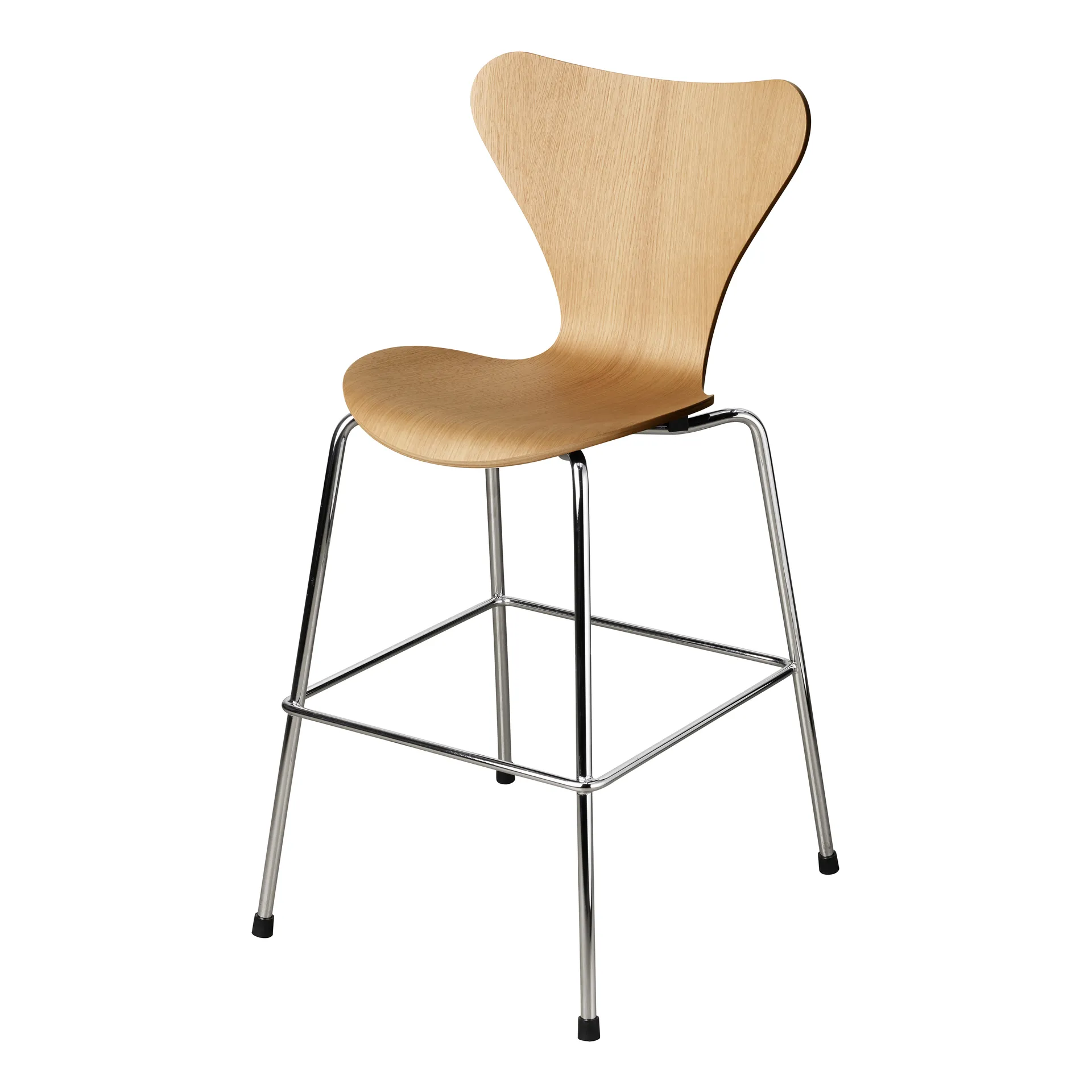 3177 Krzesło Series 7 Junior chrom, Lacquered oak veneer Fritz Hansen