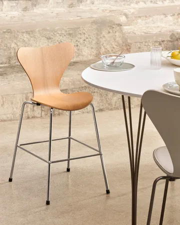 3177 Krzesło Series 7 Junior chrom - Lacquered oak veneer - Fritz Hansen