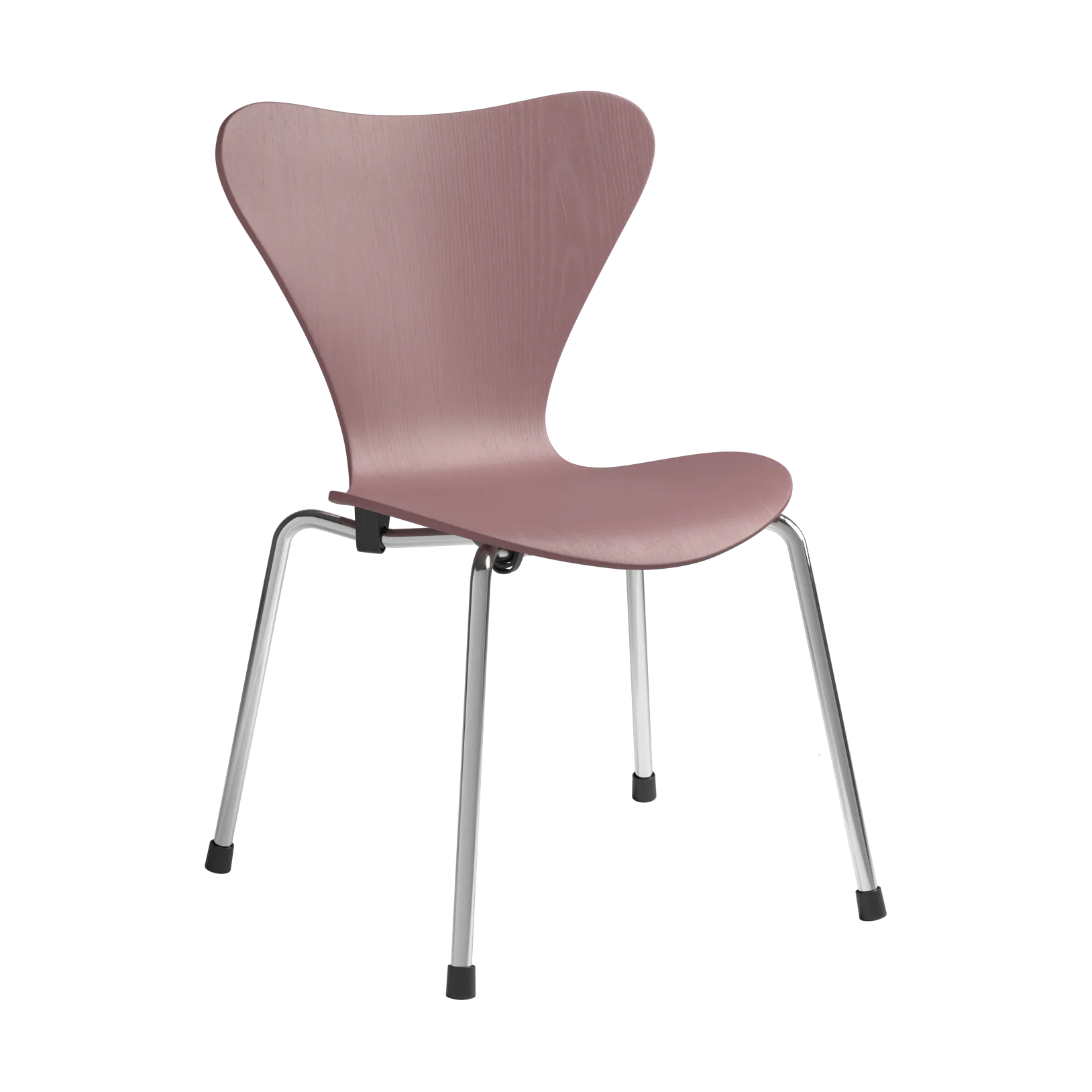 3177 Series 7 krzesełko dla dzieci, Wild rose popiół malowana-chrom Fritz Hansen