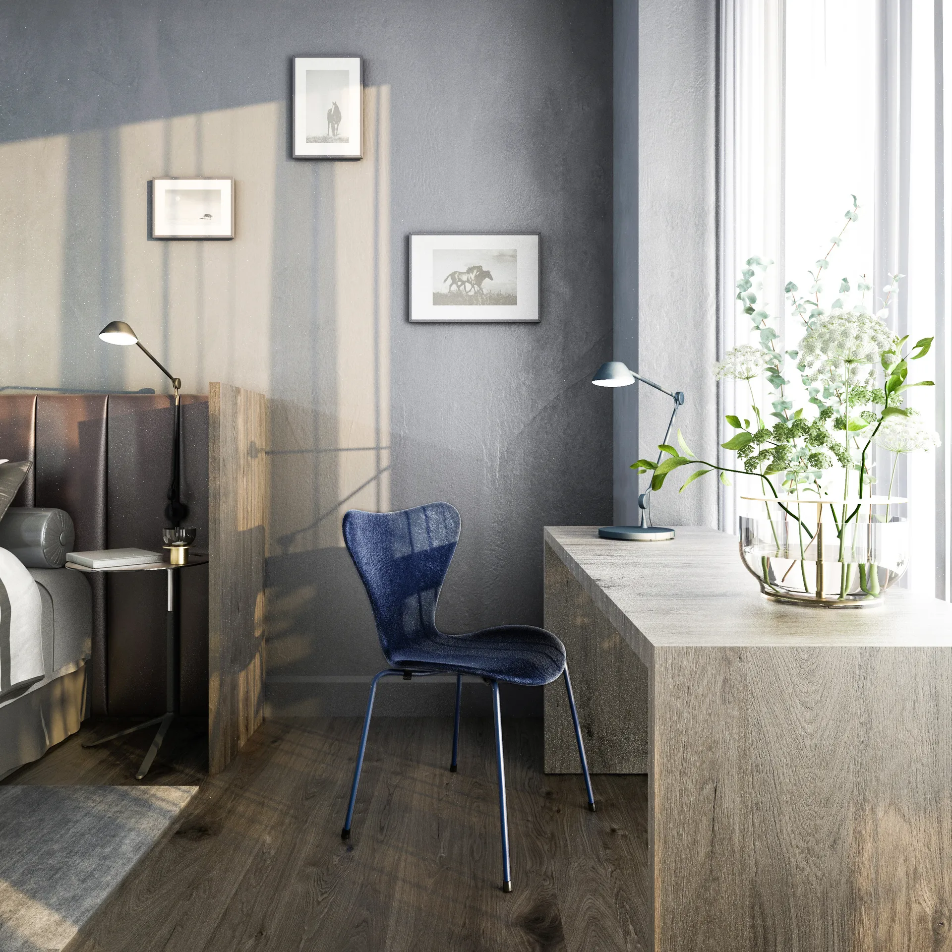 AQ01 lampa ścienna, Czarny Fritz Hansen