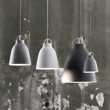 Caravaggio 2 lampa wisząca - Biały gładki-szary tekstylny sznurek - Fritz Hansen