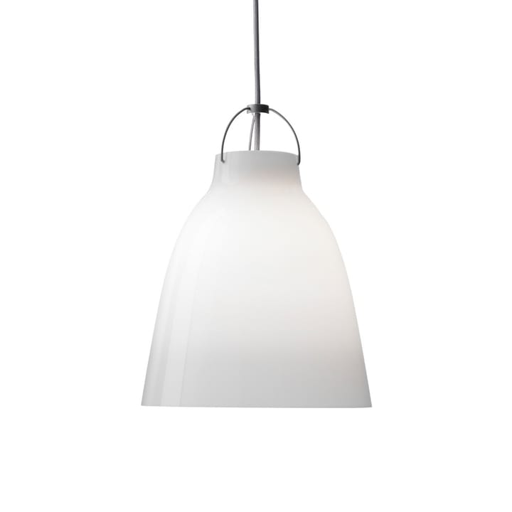 Caravaggio 2 lampa wisząca - Biały opal szkło-tekstylny sznurek - Fritz Hansen