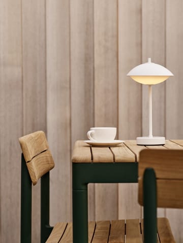 Clam przenośna lampa stołowa  31 cm - White - Fritz Hansen