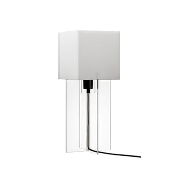 Cross-Plex T-500 lampa stołowa - Opalowy stojak z akrylu - Fritz Hansen