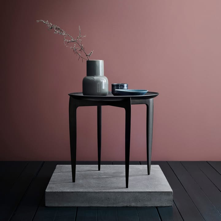Foldable Tray Table Ø 45 cm, Czarny Fritz Hansen