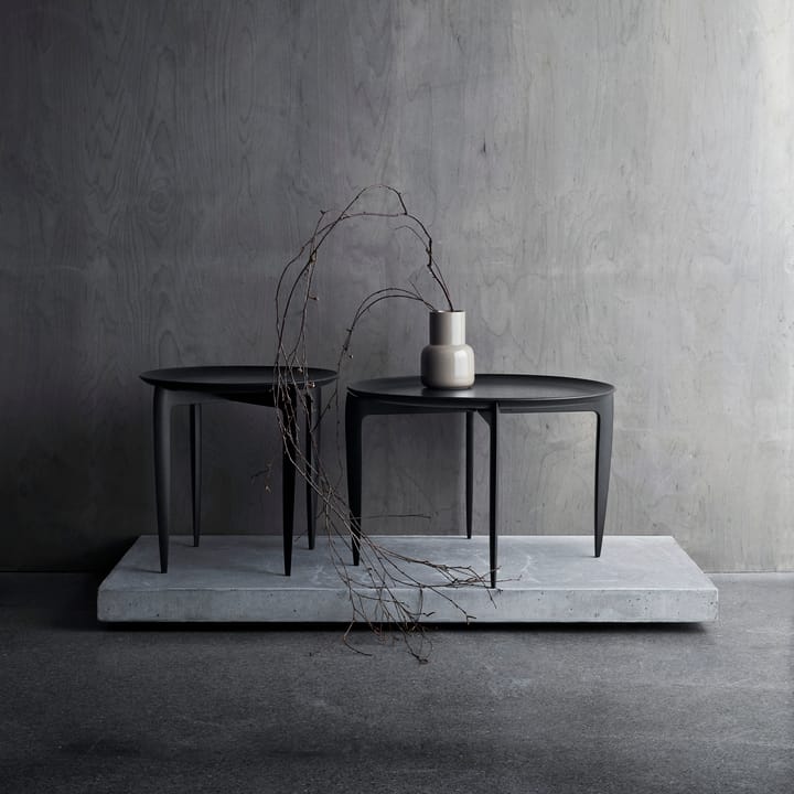 Foldable Tray Table Ø 45 cm - Czarny - Fritz Hansen