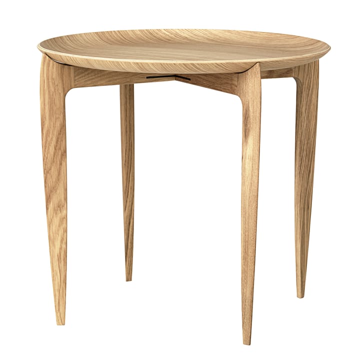 Foldable Tray Table Ø 45 cm - Dąb - Fritz Hansen