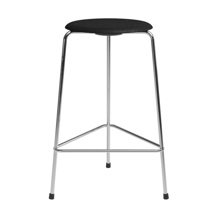High Dot counter stool 3 nogi - Czarny popielaty-chrom - Fritz Hansen