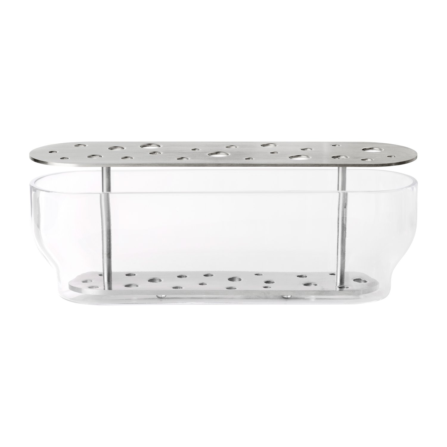 Fritz Hansen Ikebana wazon stal nierdzewna Długi | Skandynawski Design | Wazony | Srebrny kolor