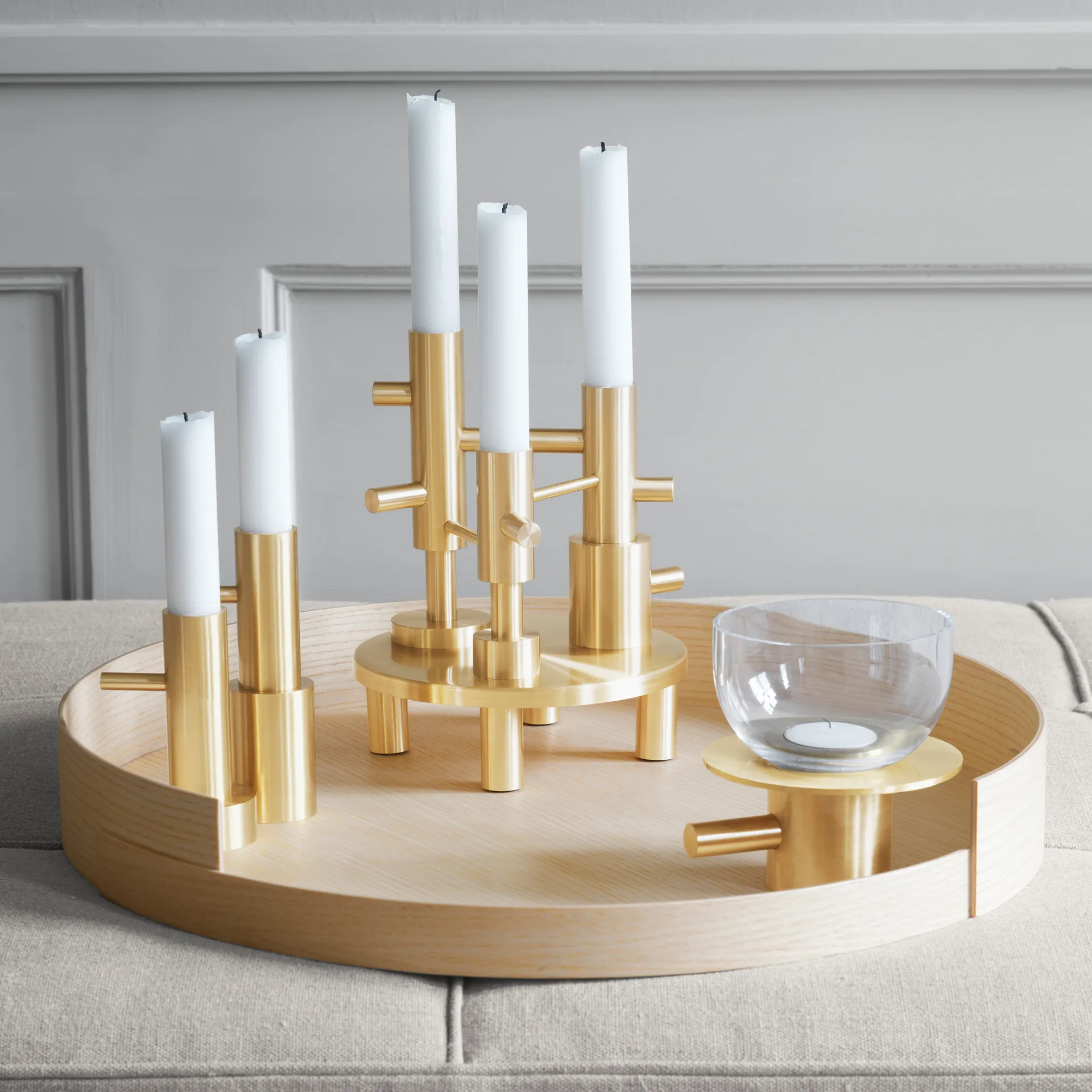 Jaime Hayon Pojedynczy świecznik z mosiądzu, #2 Fritz Hansen