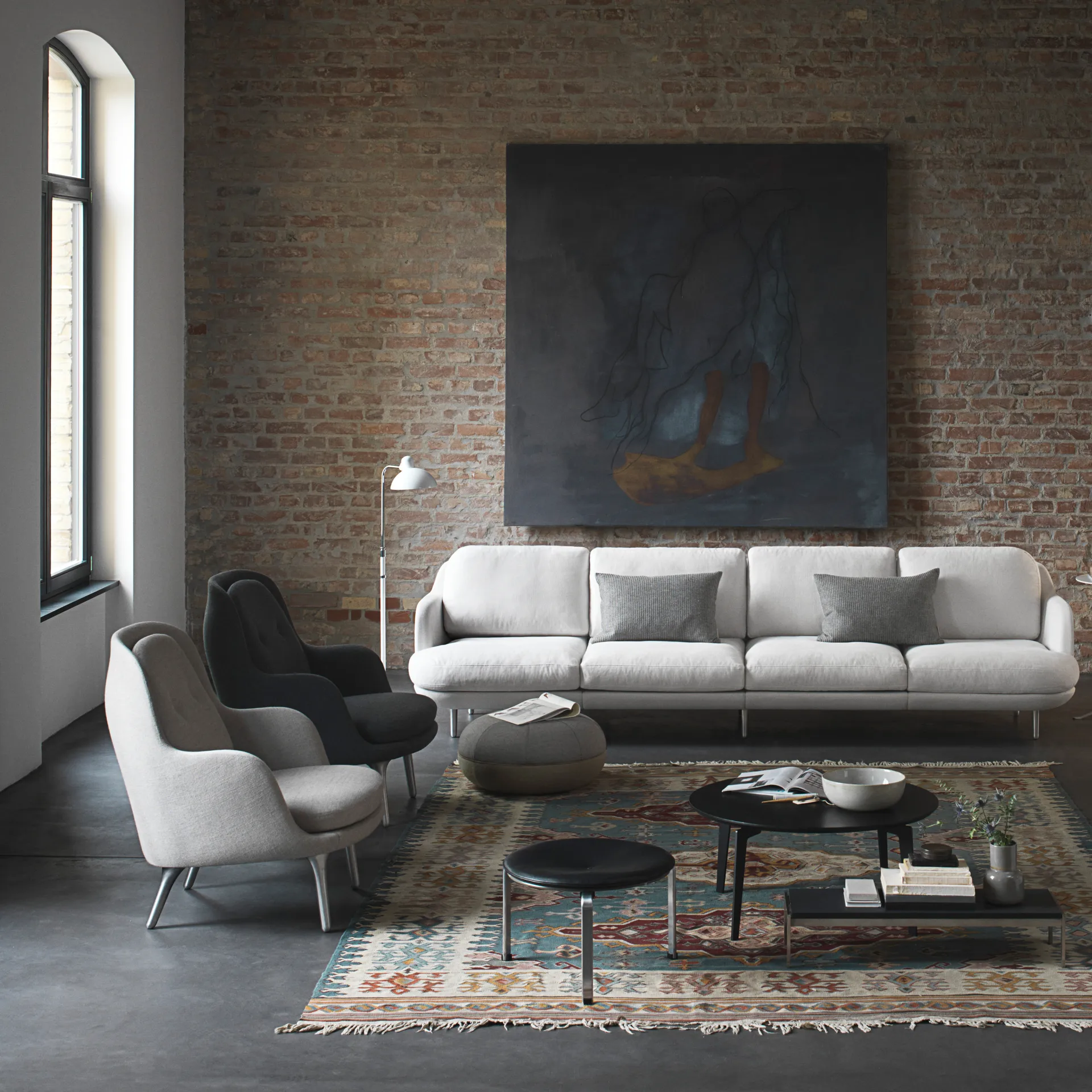 Kaiser Idell 6580-F Luxus lampa podłogowa, White Fritz Hansen