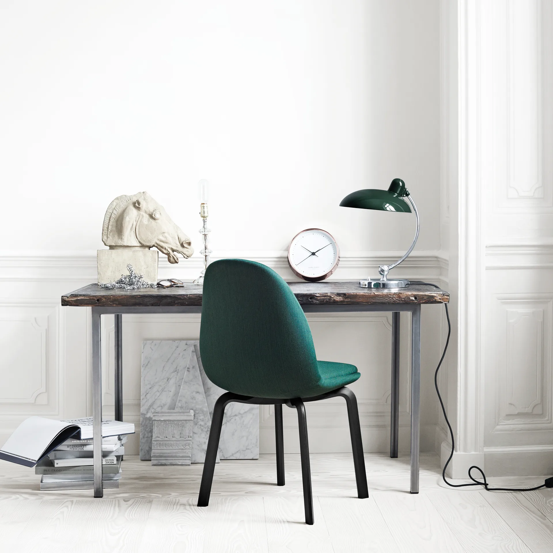 Kaiser Idell 6631-T Luksusowa lampa stołowa, Dark green Fritz Hansen