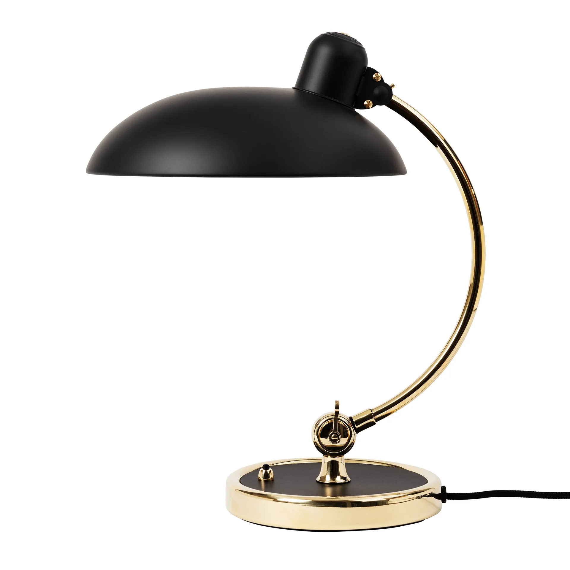 Kaiser Idell 6631-T Luksusowa lampa stołowa mosiądz, Matt black Fritz Hansen