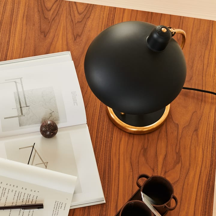 Kaiser Idell 6631-T Luksusowa lampa stołowa mosiądz, Matt black Fritz Hansen