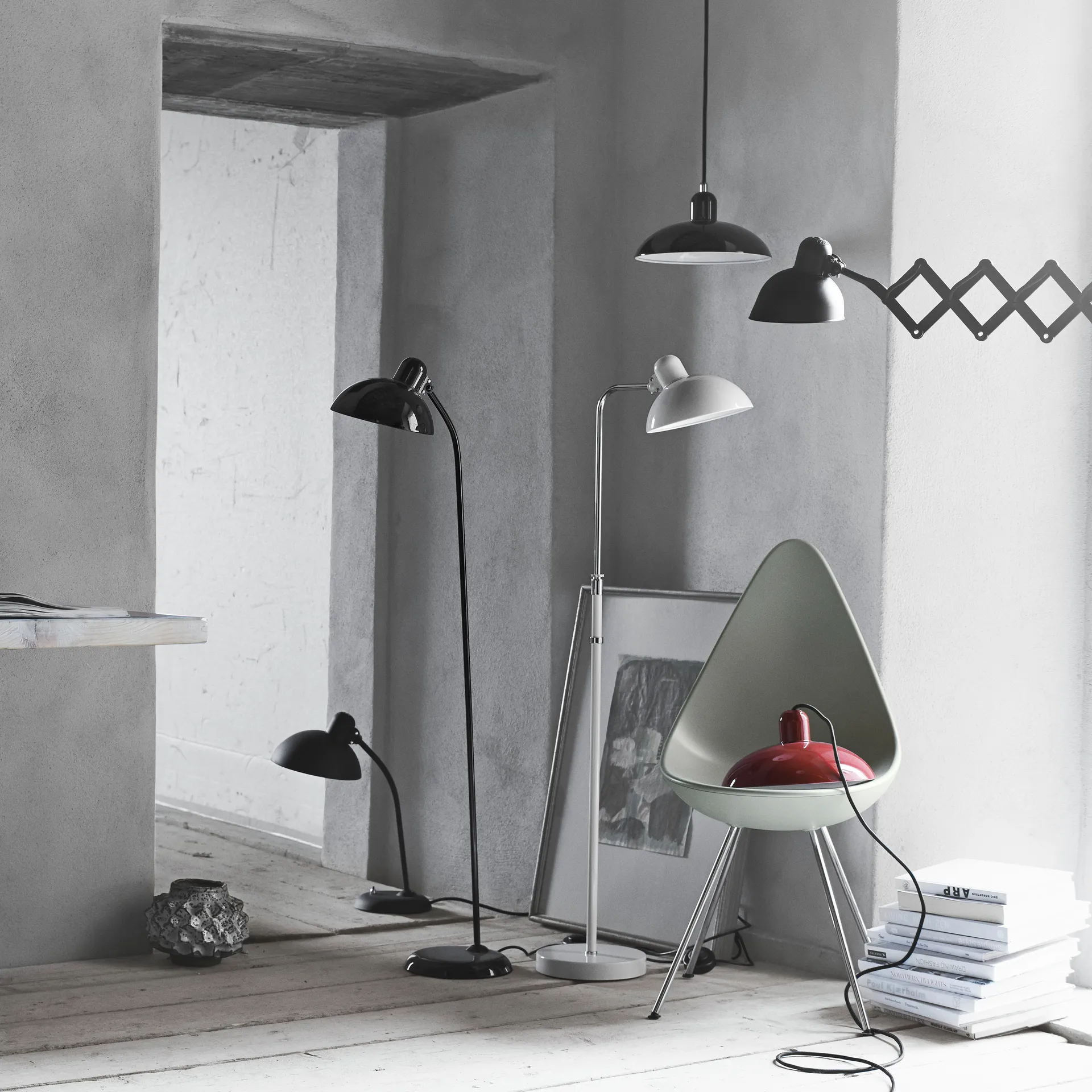 Lampa podłogowa Kaiser Idell 6556-F, Black Fritz Hansen