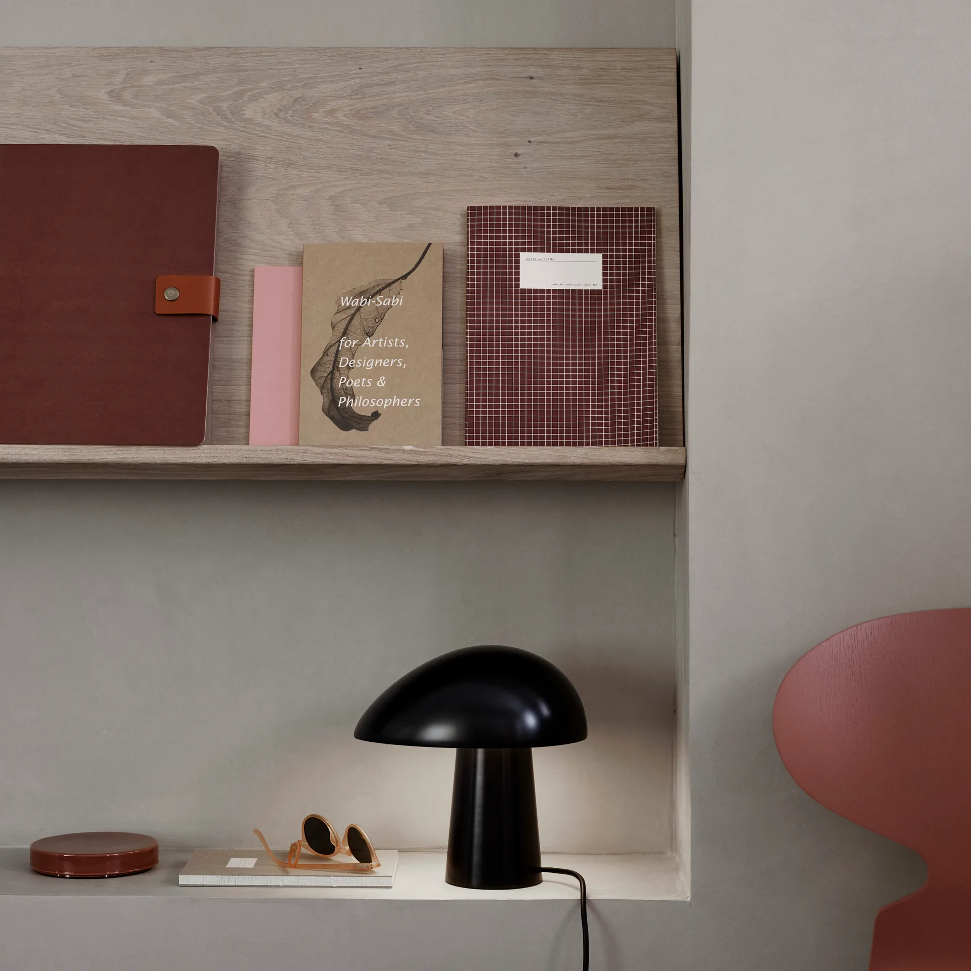 Lampa stołowa Night Owl, Midnight blue Fritz Hansen