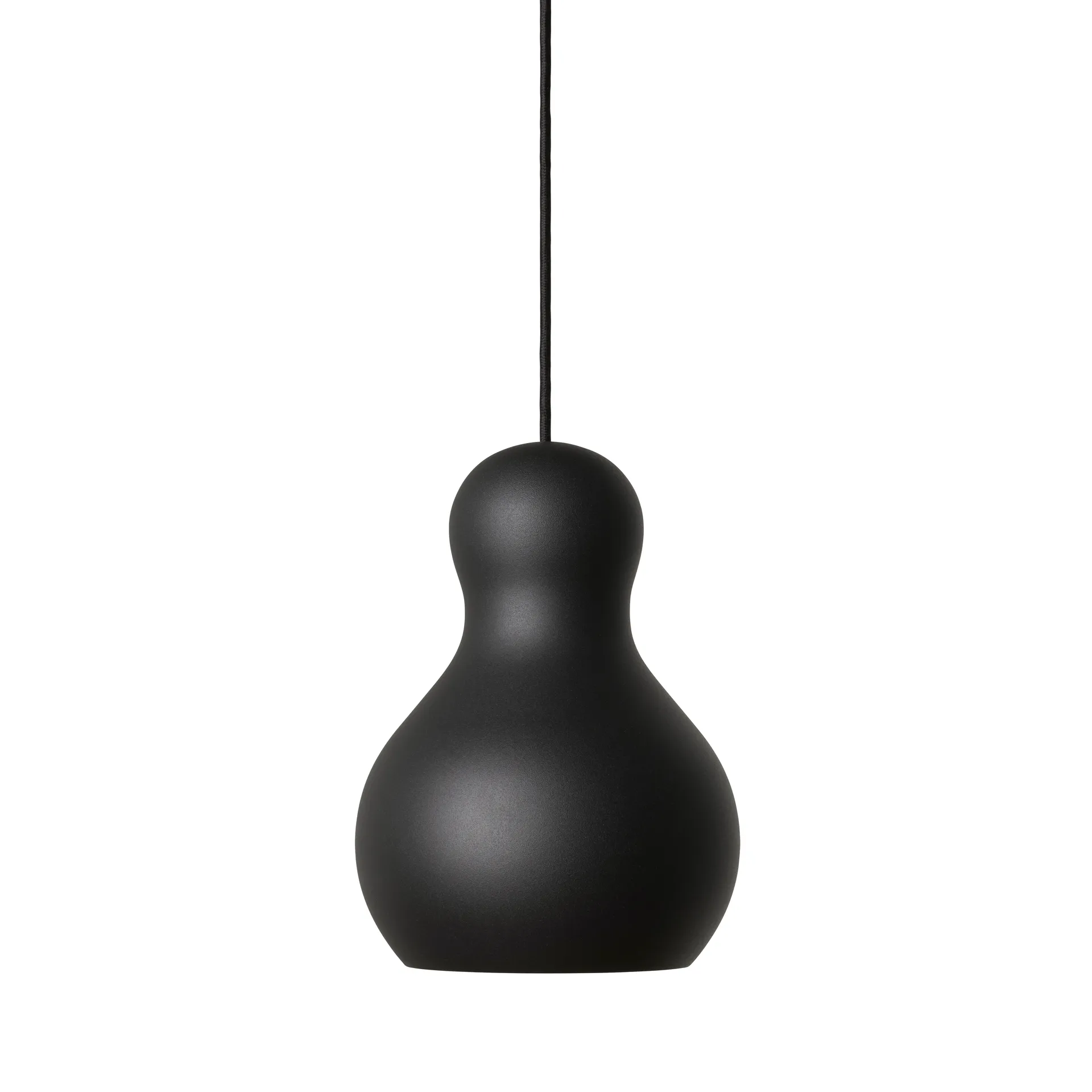 Lampa wisząca Calabash P1 matowa, Black meteor Fritz Hansen