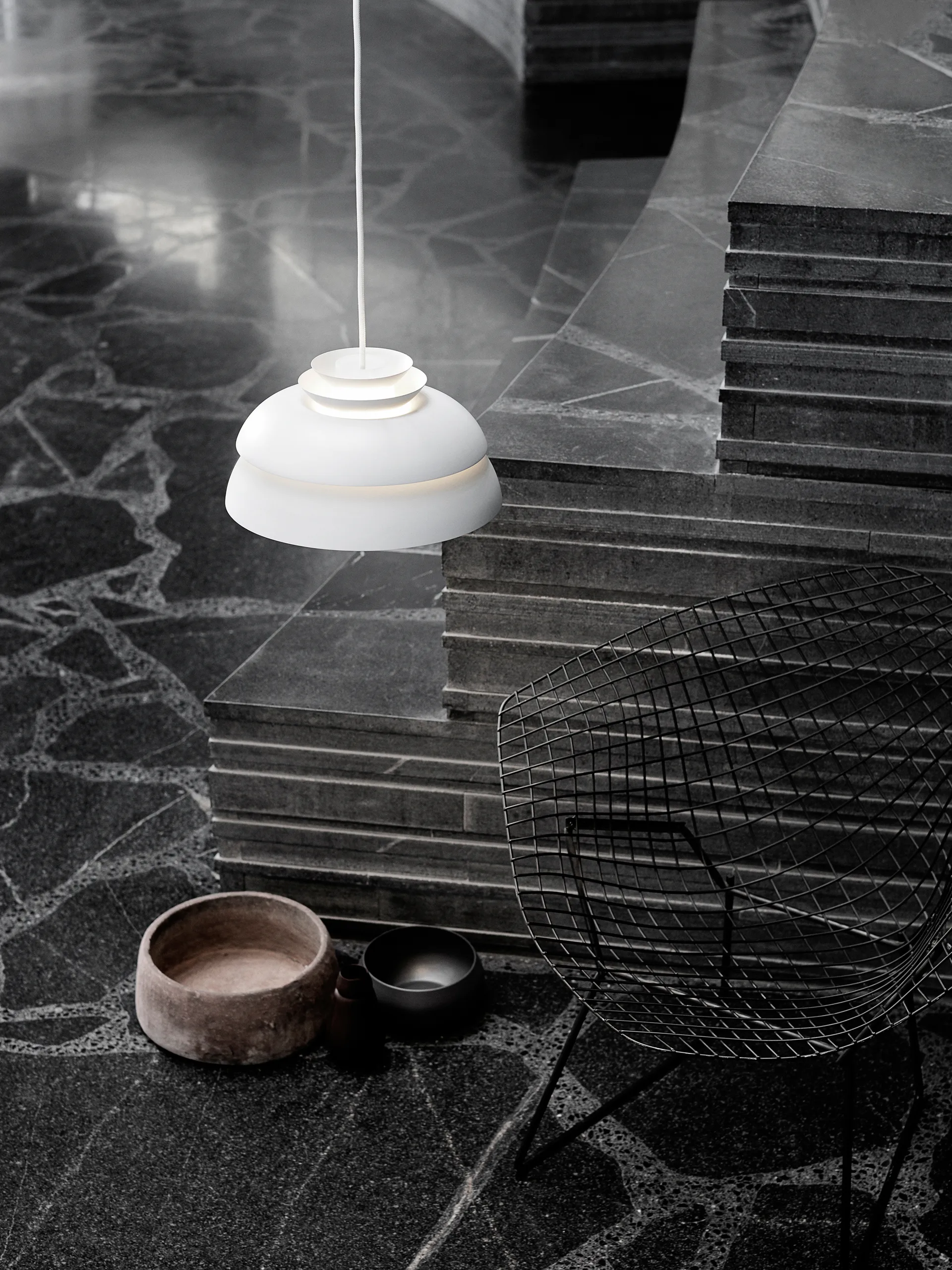 Lampa wisząca Concert biała, P1 Fritz Hansen