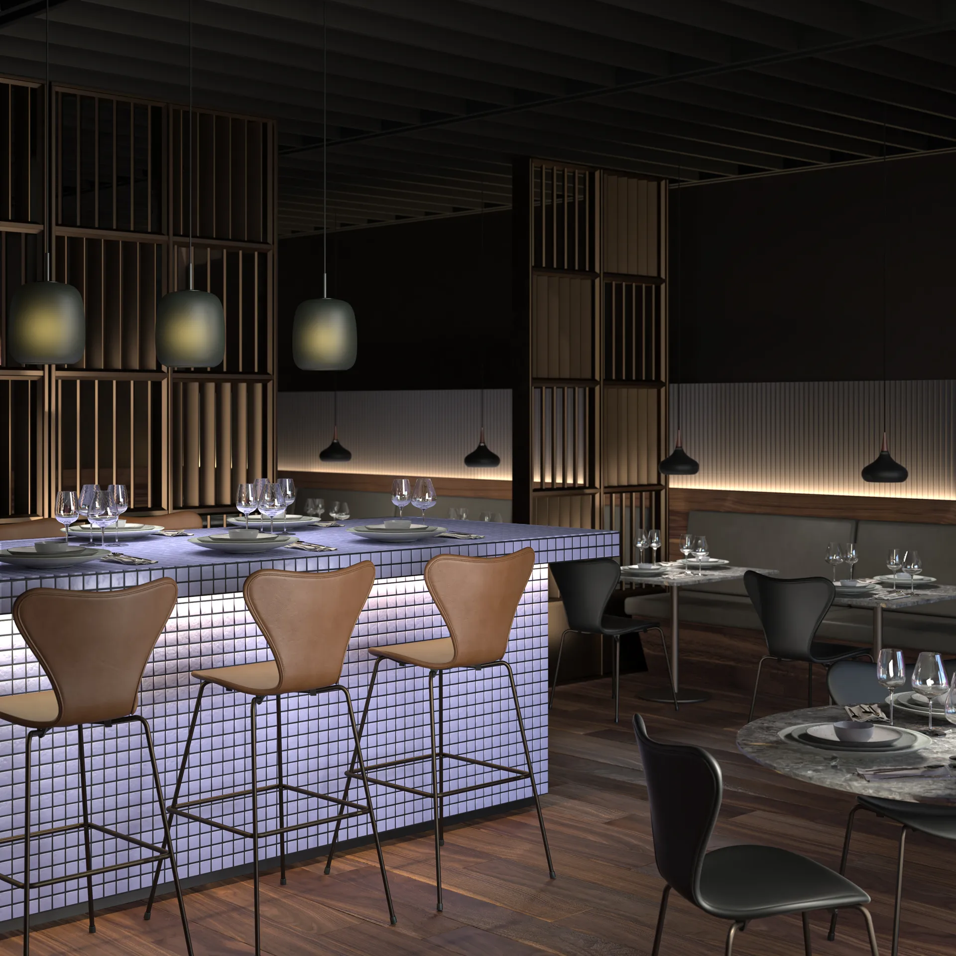 Lampa wisząca Maluma, Moss Fritz Hansen