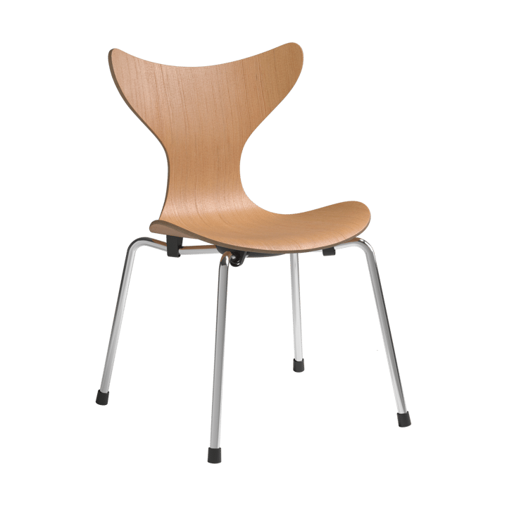 Liljan krzesełko dla dzieci - Oregon pine-chrom - Fritz Hansen
