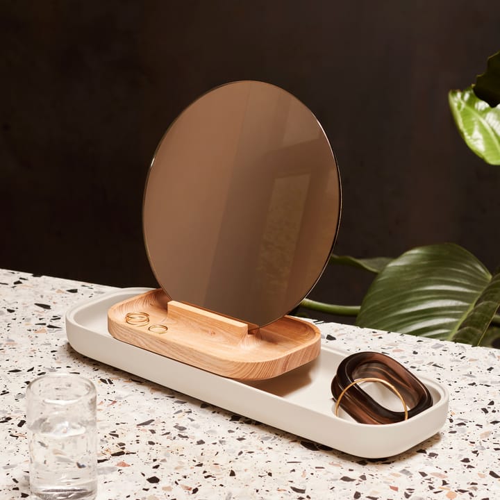 Schowek z lustrem Slide, Beton popielaty Fritz Hansen