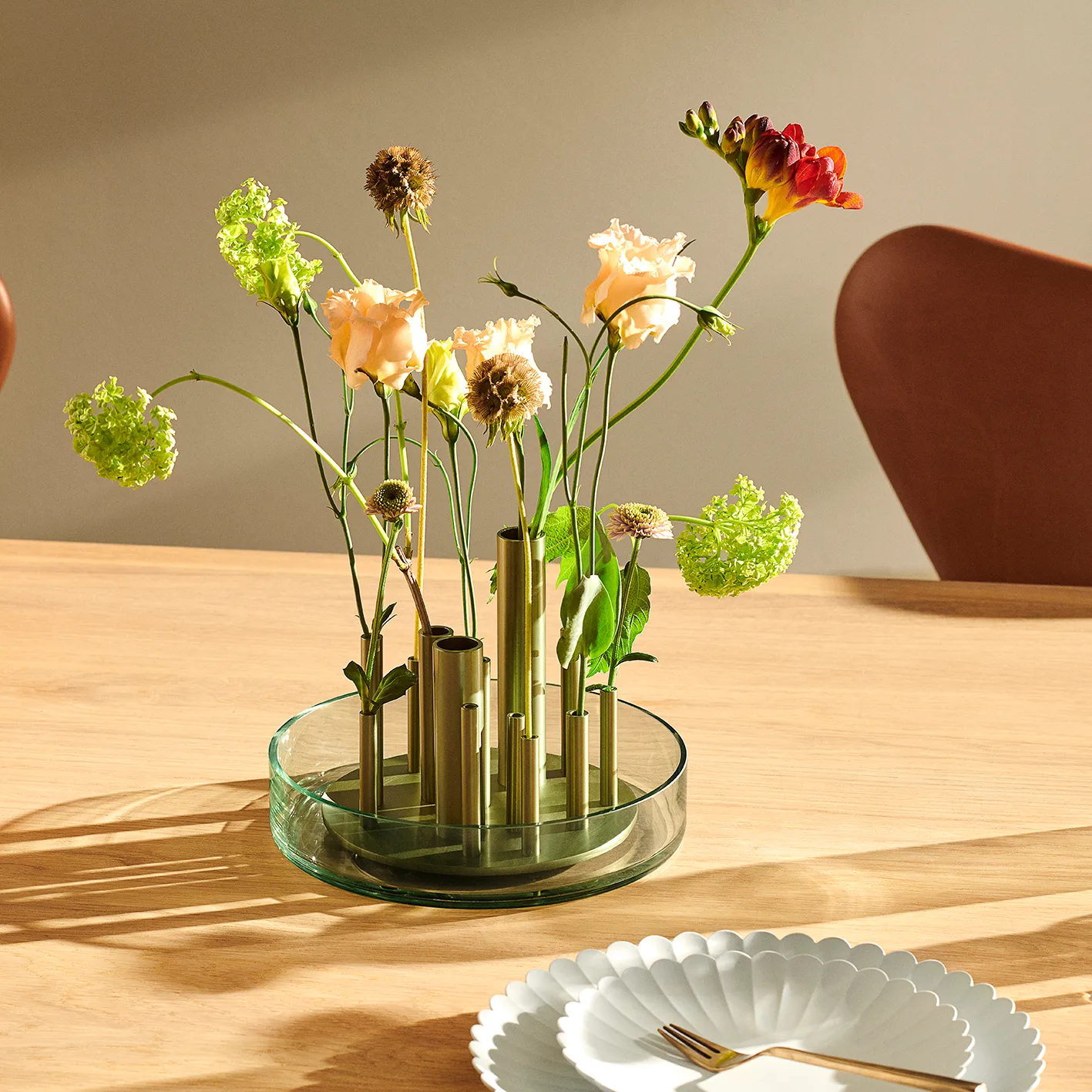 Wazon Ikeru Forest green, Niski Fritz Hansen