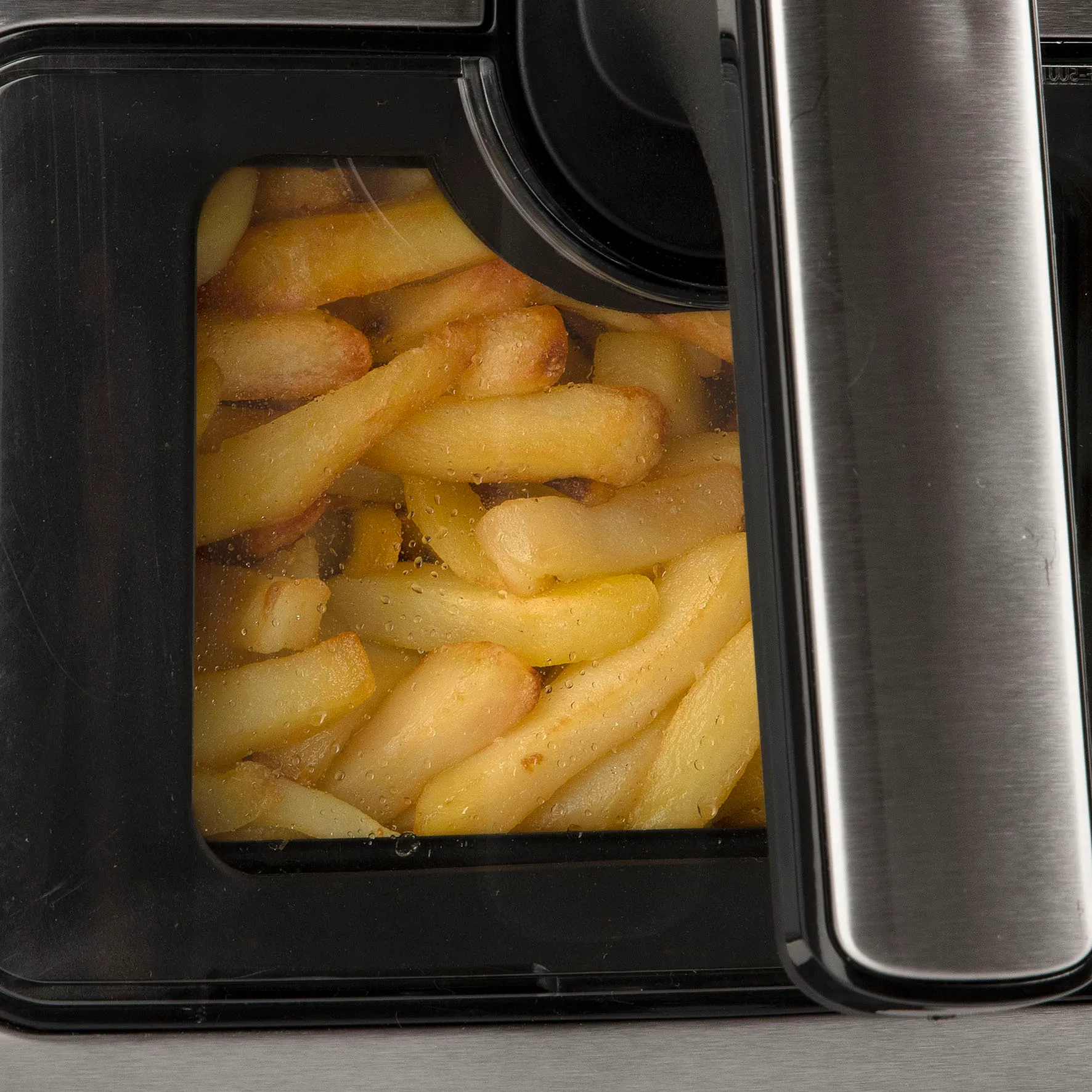 Friggisano Visual Air Fryer 6,5 l, Srebrno-czarny G3 Ferrari