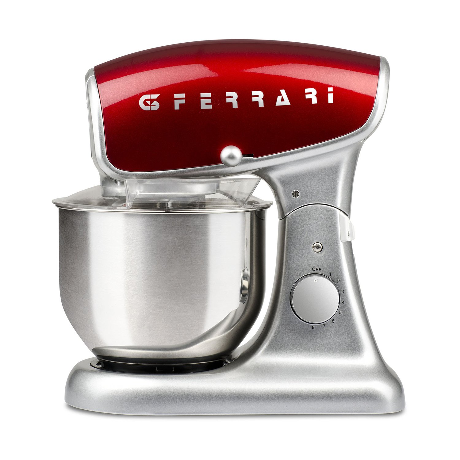 G3 Ferrari Robot kuchenny Pastaio Deluxe Srebrno-czerwony