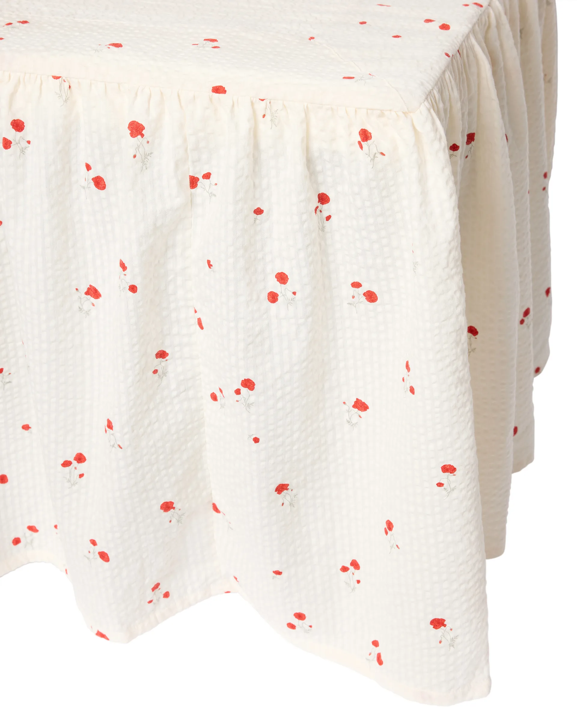 Falbana na łóżko Poppy Seersucker, 90x200x45 cm Garbo&Friends