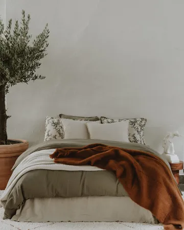 Geranium Muslin poszewka na kołdrę podwójny - 240x220 cm - Garbo&Friends