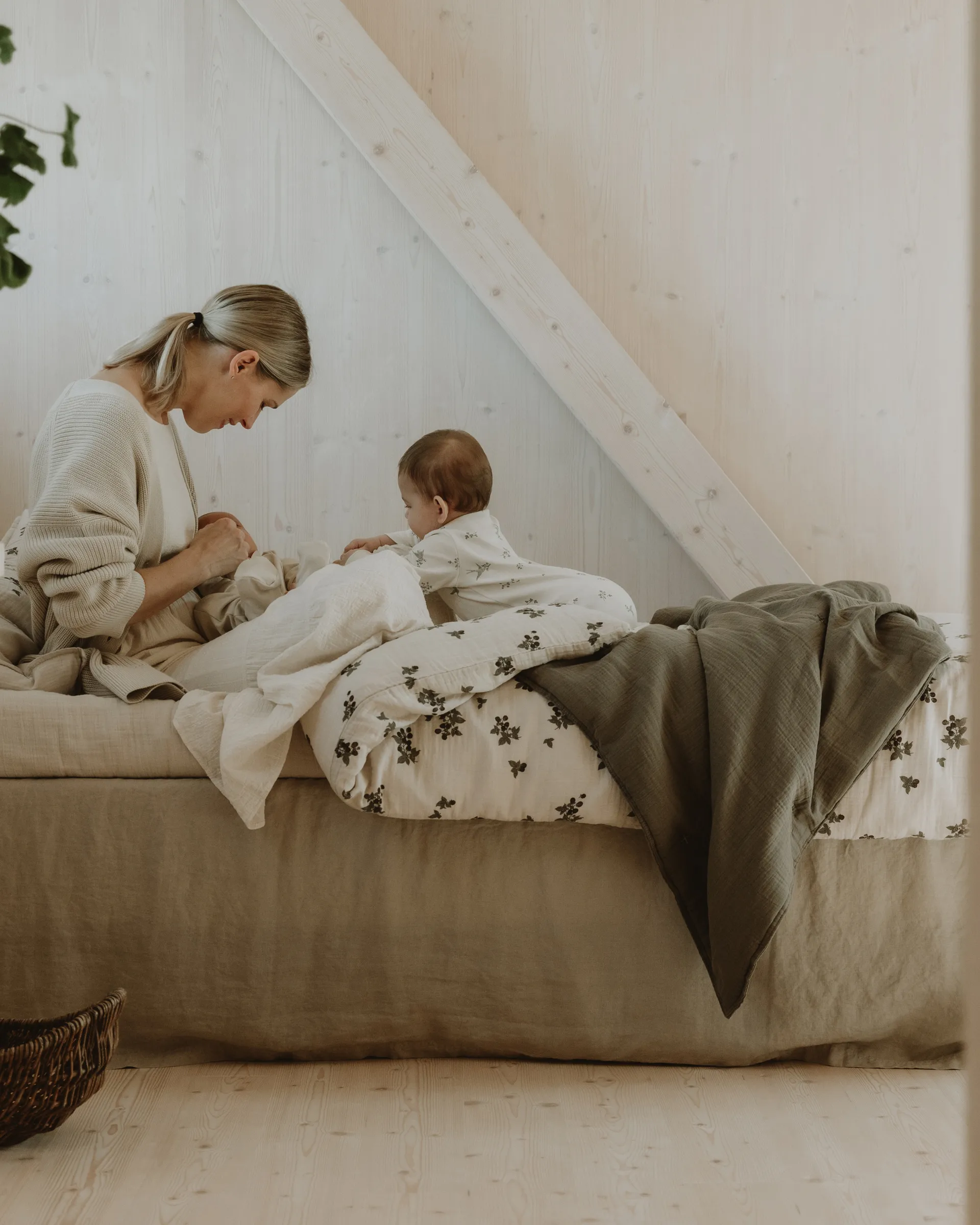 Geranium Muslin wyściełany koc, 100x140 cm Garbo&Friends