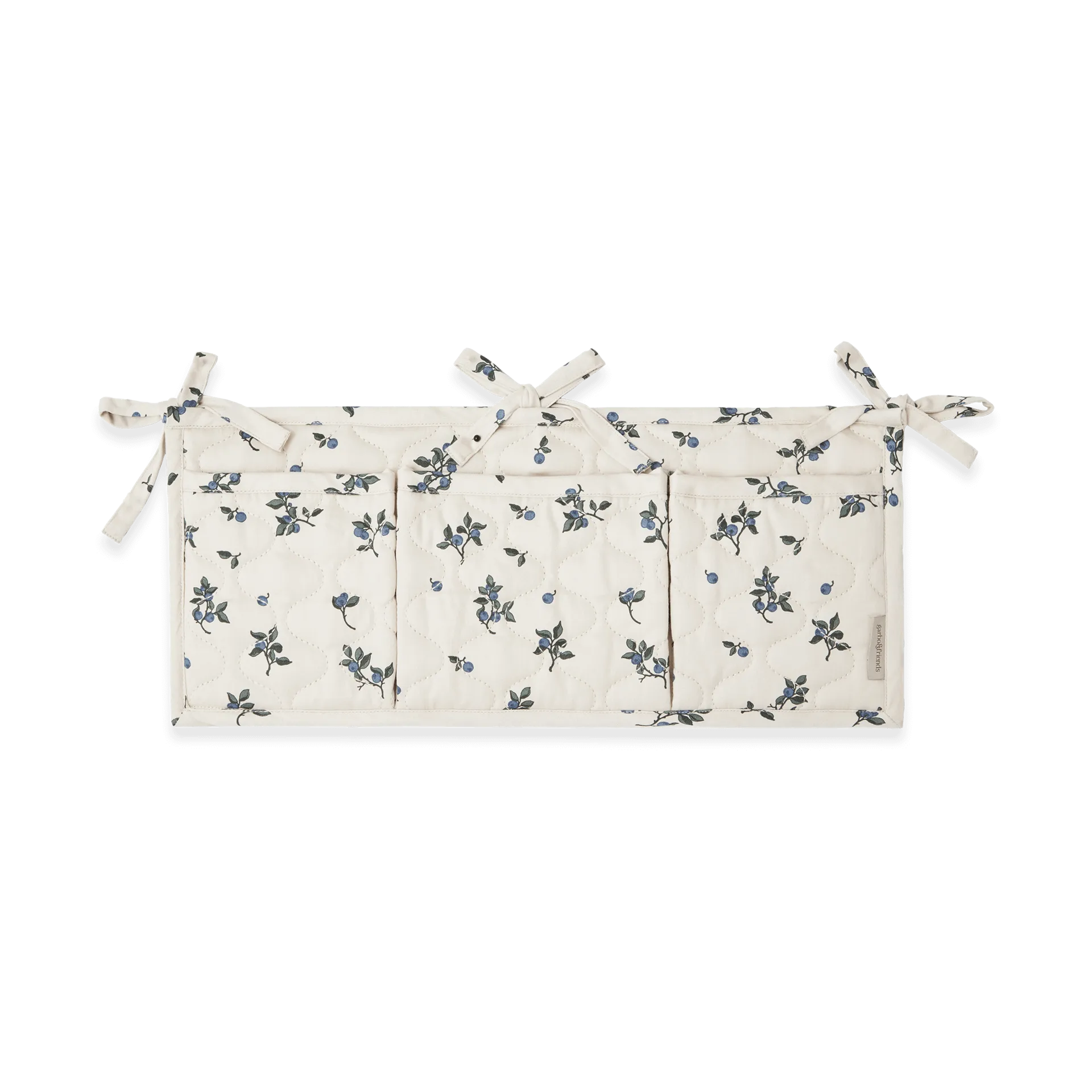 Kieszonka na łóżko Blueberry Satin, pikowana, 18x43 cm Garbo&Friends