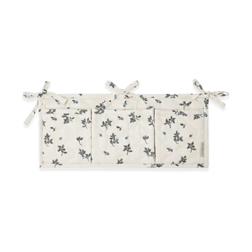 Kieszonka na łóżko Blueberry Satin, pikowana - 18x43 cm - Garbo&Friends
