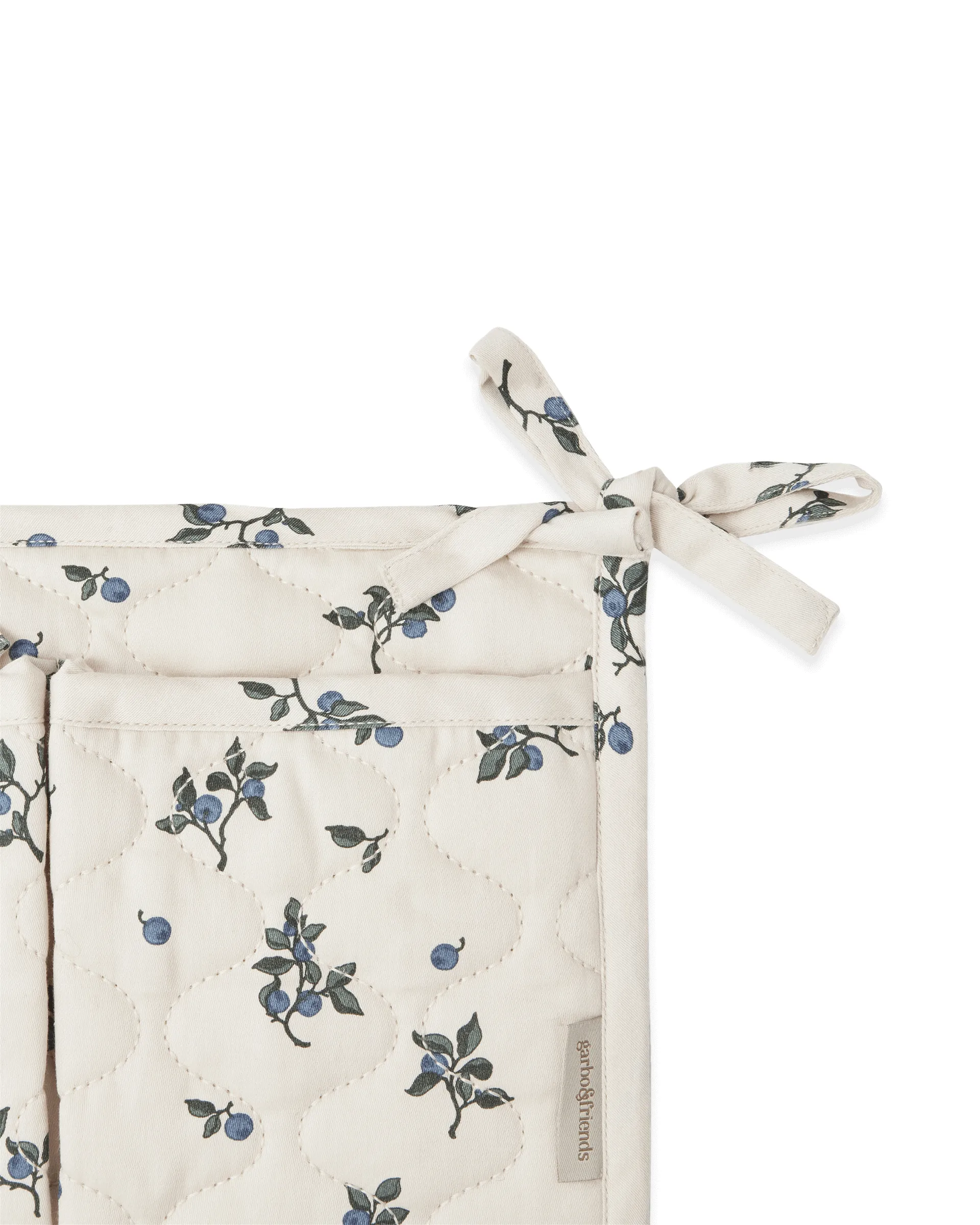 Kieszonka na łóżko Blueberry Satin, pikowana, 18x43 cm Garbo&Friends