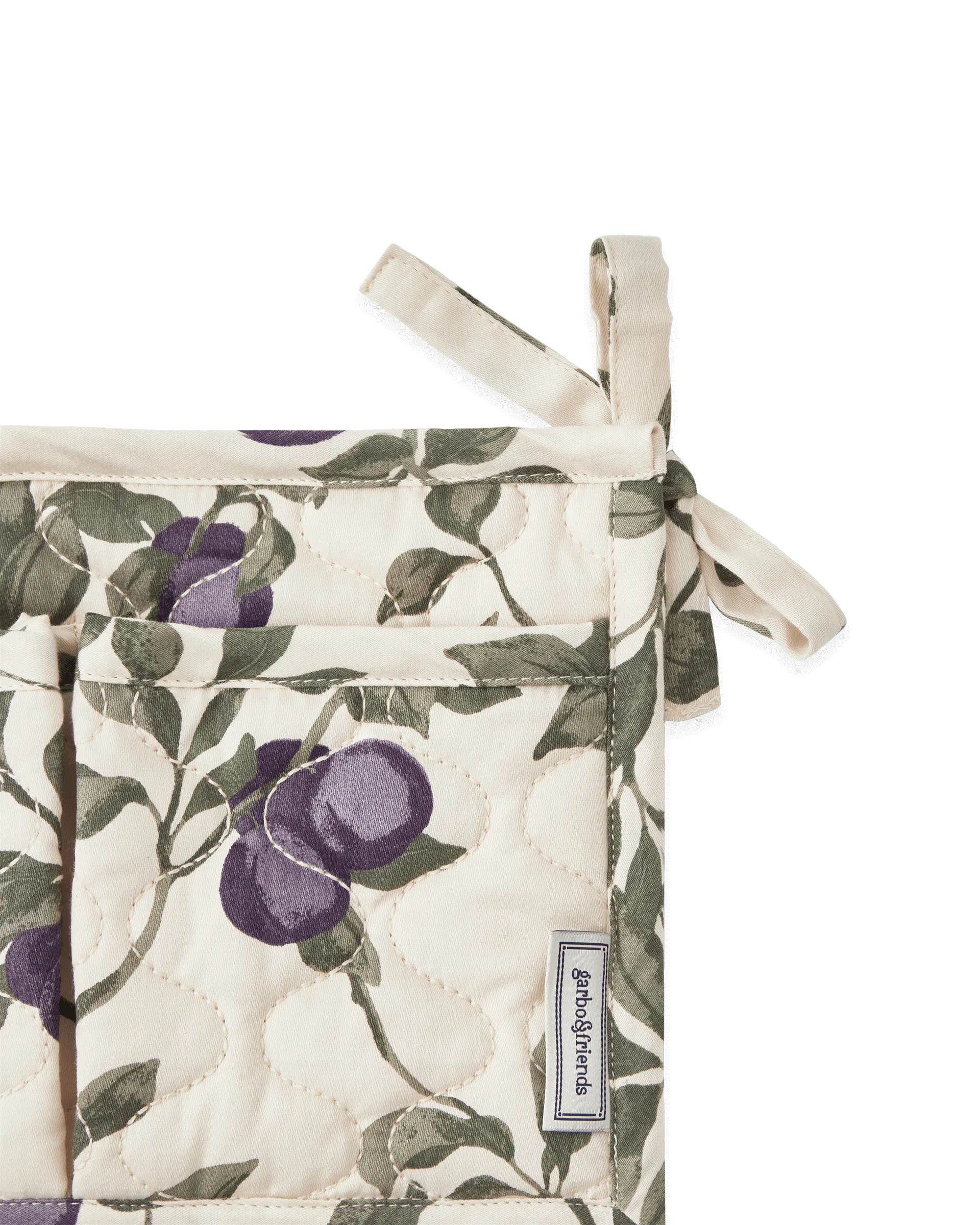 Kieszonka na łóżko Plum Satin, pikowana, 43x18cm Garbo&Friends