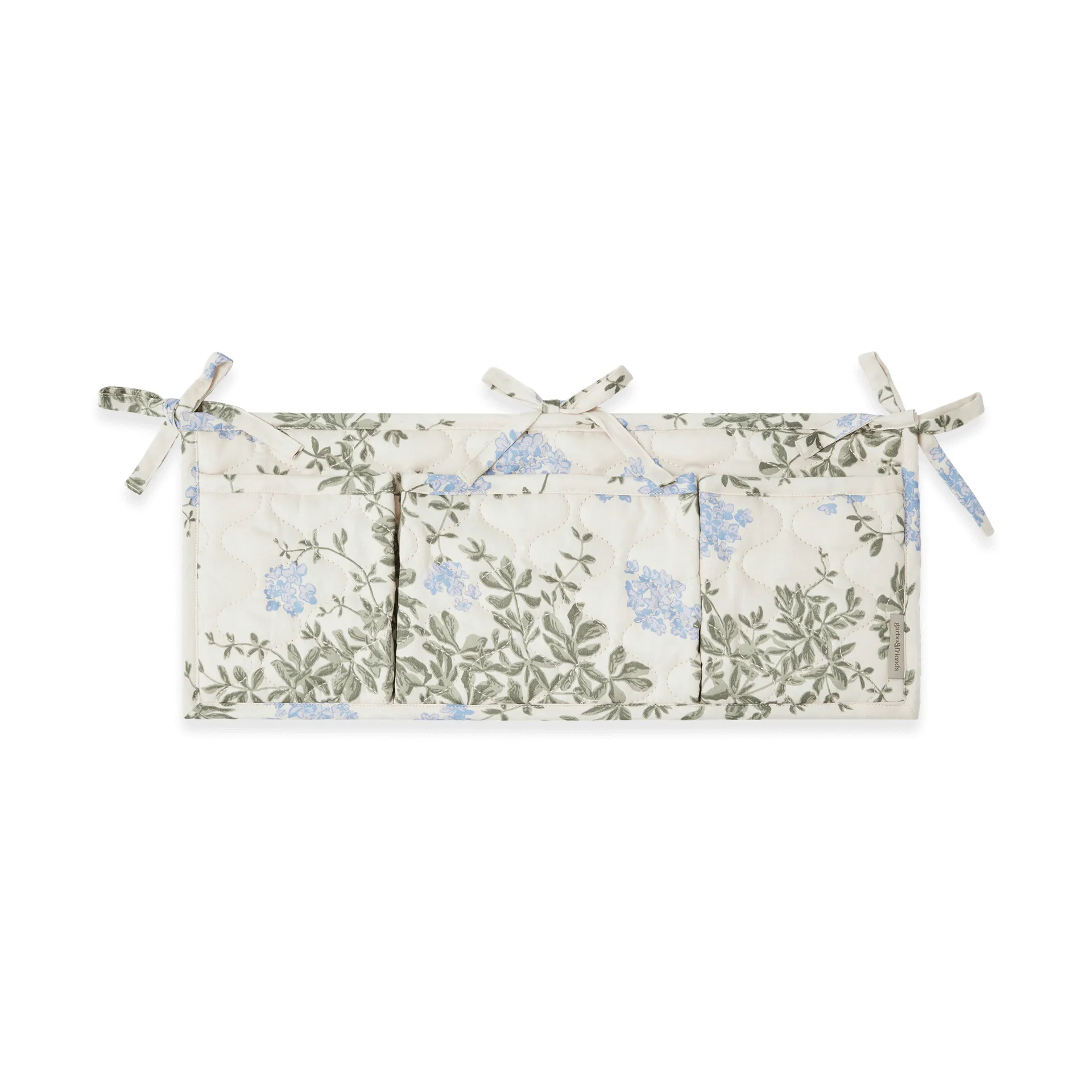 Kieszonka na łóżko Plumbago Satin, pikowana, 43x18cm Garbo&Friends