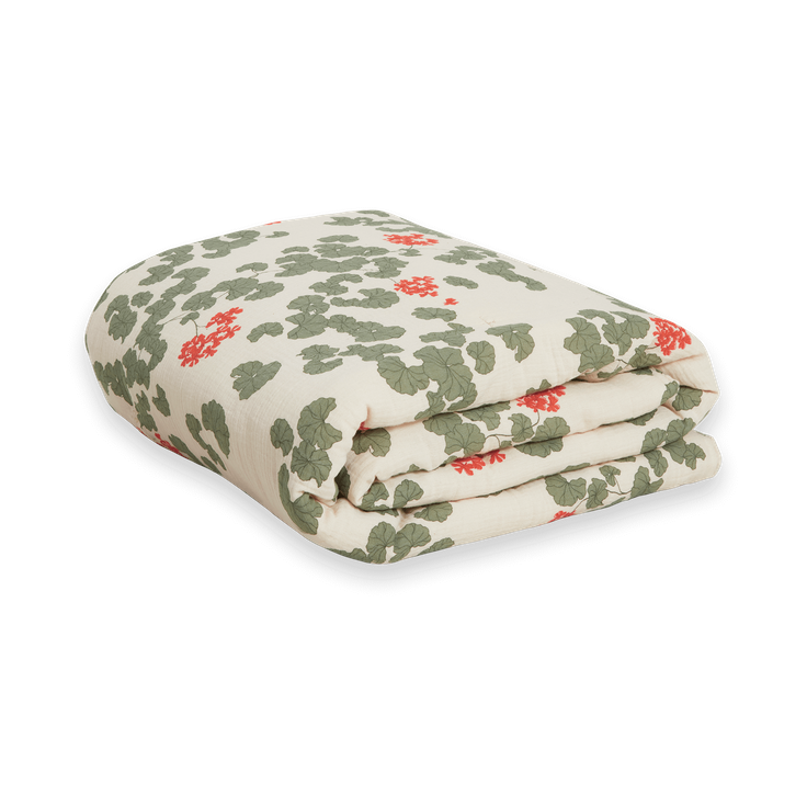 Garbo&Friends Koc pikowany Pelargonium Muslin 100x140 cm