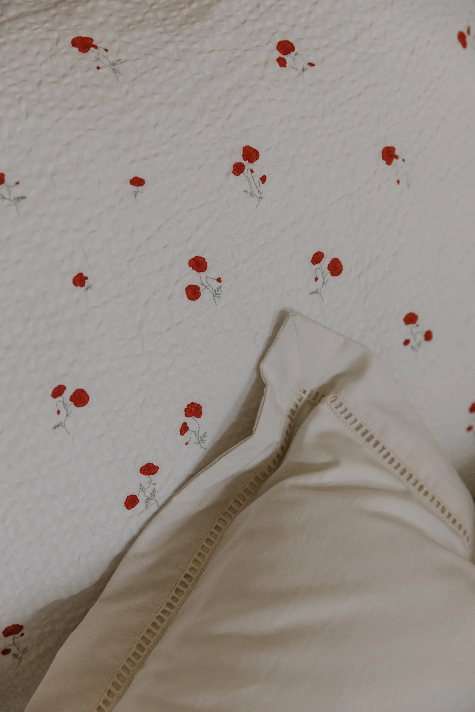 Koc pikowany Poppy Seersucker, 100x140 cm Garbo&Friends